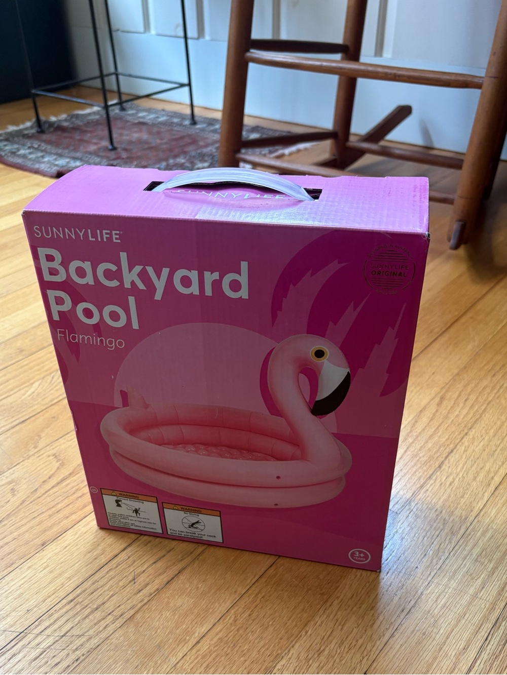 Sunnylife Backyard Pool Inflatable Flamingo Pink White New In Box One Size